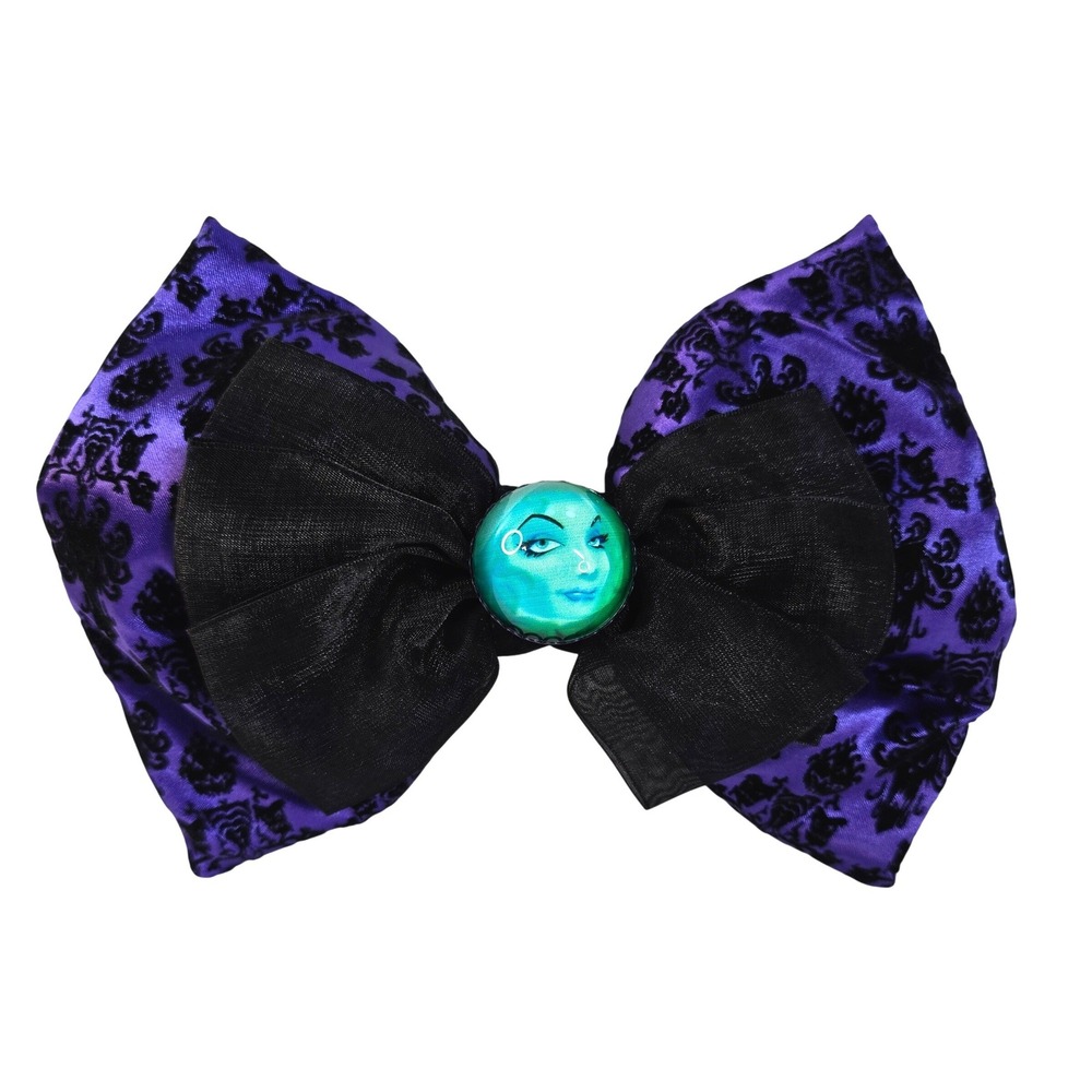 Disney Parks Haunted Mansion Madame Leota Swap Your Bow Purple Interchangeable